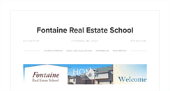 Desktop Screenshot of fontainerealestateschool.com