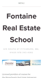 Mobile Screenshot of fontainerealestateschool.com